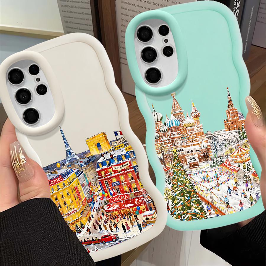 Case for Samsung Galaxy S23 Plus S24 S25 A26 S20 FE S22 Ultra A25 S21 Soft Phone Cover A54 A36 A34 A55 A24 A35 Christmas Winter