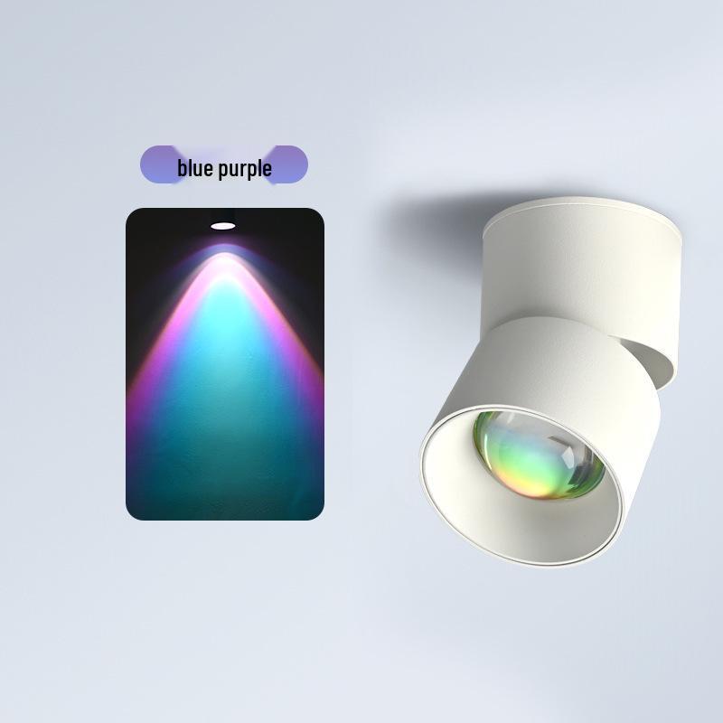 Surface-Mounted Sunset Red Spotlight - Atmospheric Ceiling Lamp for Corridor Entrance