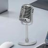 Miniature Simulation Microphone Plastic Dynamic Vocal Microphone  Home Decoration
