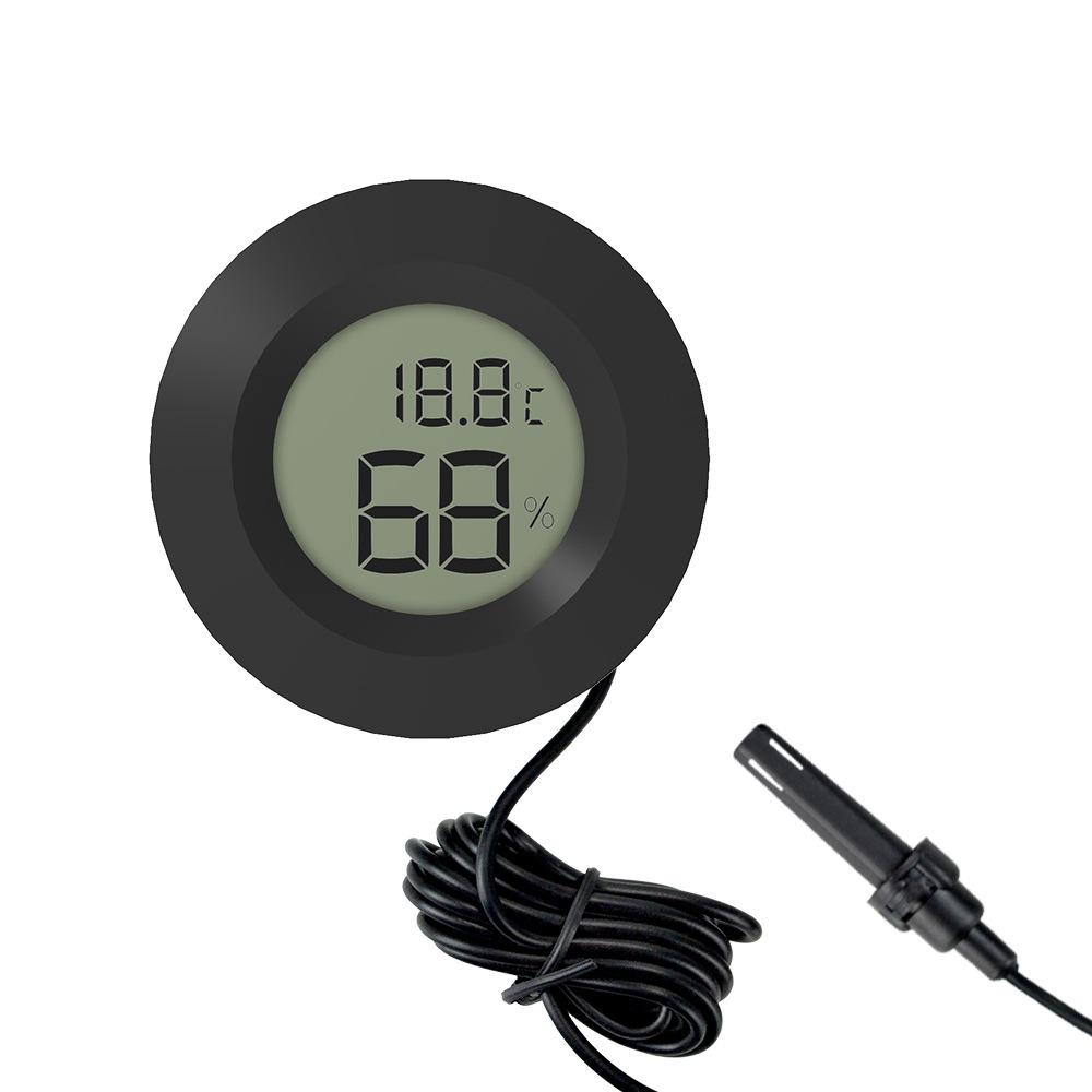 1,5m rundes eingebettetes elektronisches digitales Display Thermometer und Hygrometer