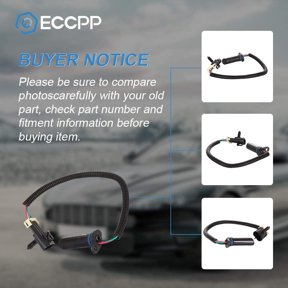 ECCPP Camshaft Position Sensor 5S1237 PC56 SU1048 24506903 Fit for Buick for Chevrolet for Oldsmobile for Pontiac 1992-2002 3.1L 3.4L V6 Camshaft