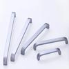 Silver Furniture Handle Aluminum Zinc Zinc Alloy Door Knobs Door Cabinet Straight Handle  Kitchen