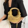 Handbags For Women New Gold Luxury Designer Handwoven Noodle Bags Rope Knotted Pulled Hobo Silver Evening Clutch Chic