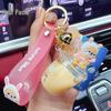 Refillable Sanrio Luminous Glitter Bubble Bead Keychain Pendant - Trendy Women's Bag Charm