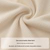 Women's Ribbed Knit Fleece-Lined Round Neck Long Sleeve Base Layer T-Shirt