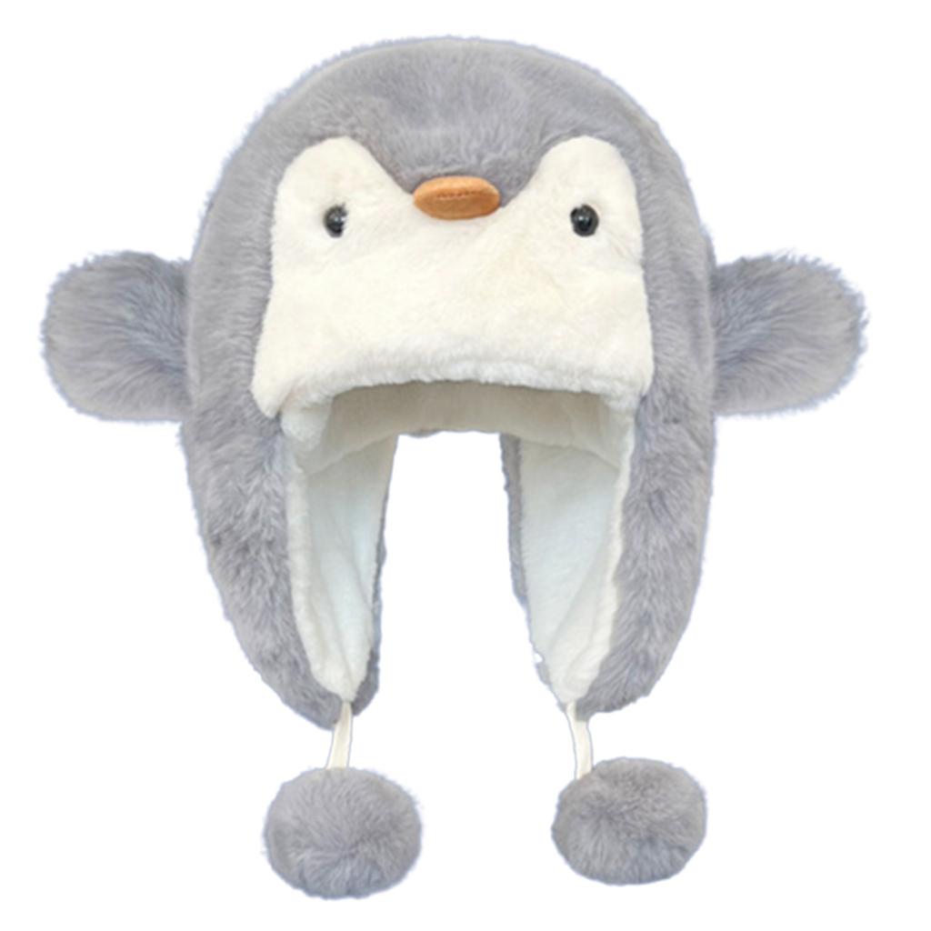 Furry Ear Flap Cap Thickened Plush Ear Muff Hat for Skiing Hiking Universal Lady Windproof Ushanka Hat for Cold Weather