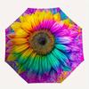 1pc Colorful Sunflower Artwork Umbrella with Plastic Handle,Suitable for All Seasons Home Travel Outdoor UmbrellaB1796