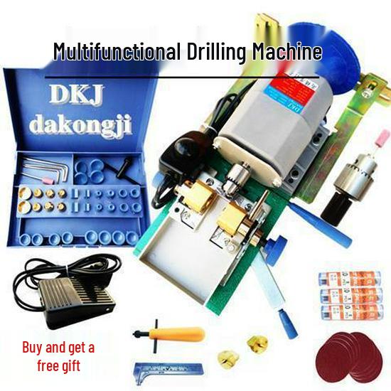 Pearl Punching Machine: Mini Jade Beads DIY Drill for Home & Craft Use