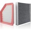 Engine Air Filter And Cabin Air Filter Replacement Compatible With Nissan Sentra 2.0L -2024, Replace 16546-6LA0A, 27277-6CA0A