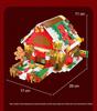 Customizable 24-Style Christmas Building Block Set: Santa Claus & Gingerbread Man Ornament
