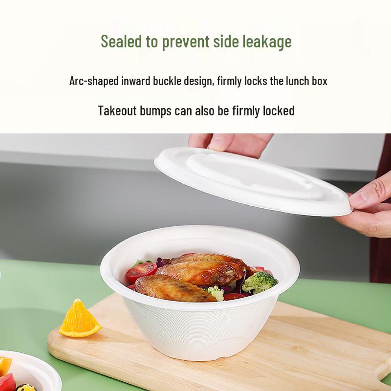 Yudefeng Biodegradable Bagasse Paper Bowls (8oz/240ml)