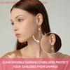 10-500pcs Prevent Stretching/Tearing Protective Stickers for Daily Wear Strain Relief Nude/Transparent Earlobe Support Patches