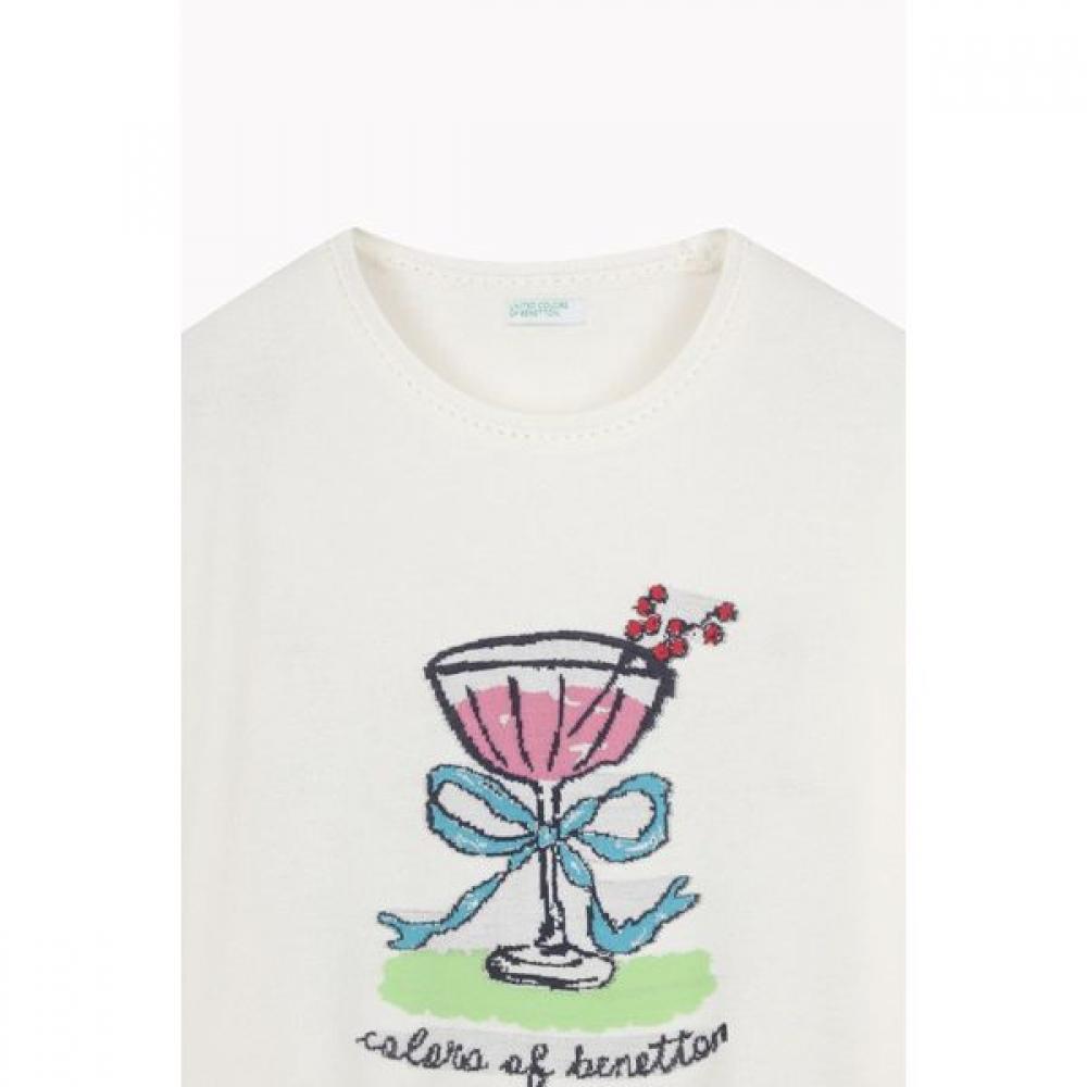 Benetton Short Sleeve Knit Bakpf3611