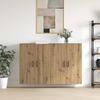 Wall Cabinet Set 2 pcs Artisan Oak Finish 69.5 x 34 x 90 cm Engineered Wood