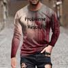 Halloween Printed Men's Long-sleeved Top T-shirt Casual Daily Wear