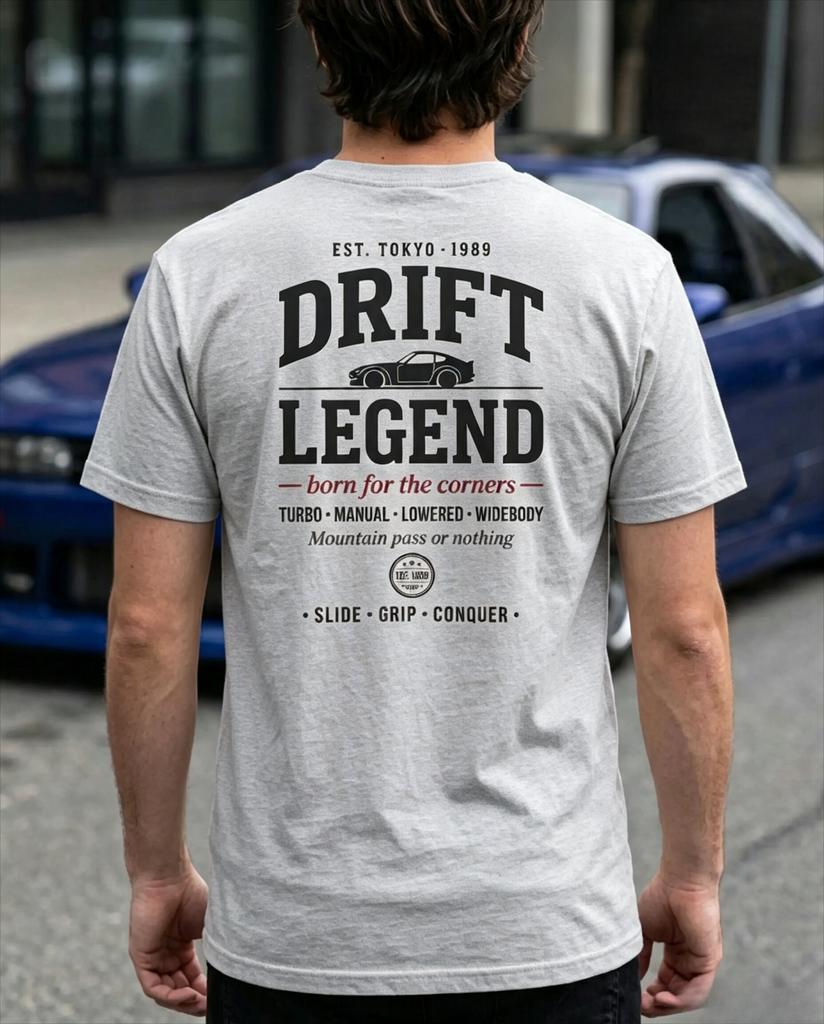 Jdm Shirt Drift Car Gift For Him Back Print Tee Japanese Car Enthusiast Graphic Touge Street Racing Tee Motorhead Gift