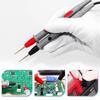 Samcos Multimeter Test Probe Test Precision Alligator Banana 1000V Black for Electrical Electrical Projects Leads, 0.7mm Ultra-Fine, Gold-Plated,