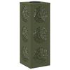 Solar LED Path Light 2 Pcs Olive Green Cold Rolled Steel