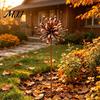 Rust Resistant Yard Ornaments Iron Garden Stake Decor, Metal Outdoor Ornament with Rustproof Coating, Creative Decorations Easy Ground Insert