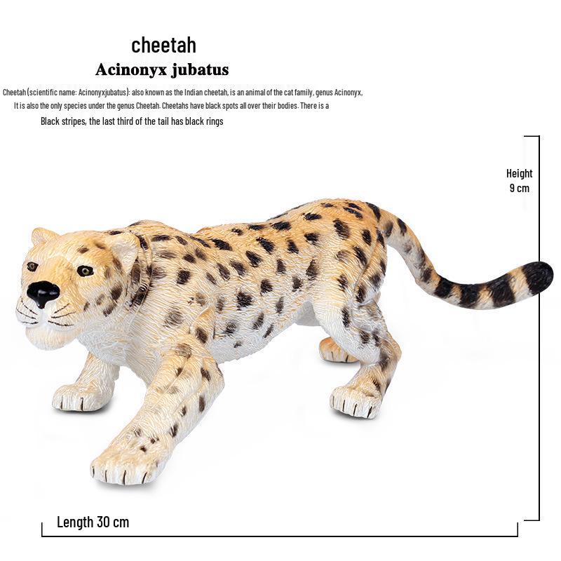 Wild Animal Figurines: Dinosaur, Lion, Tiger, Leopard, T-Rex, Zebra Models