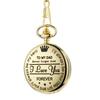 Engraved Retro Quartz Pocket Watch for Son, Husband, Grandpa