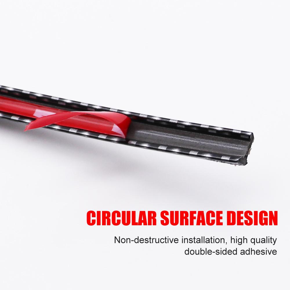 4M/8M Car Protection Accessories Car Styling Bumper Moulding Trim Strip Wheel Hub Impact Protection Grille Carbon