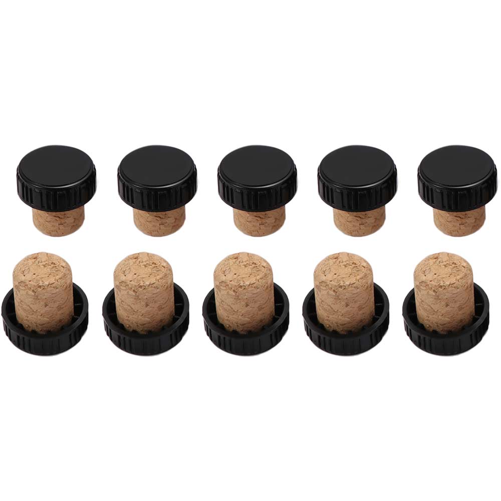 10PCS Sealing Wine Bottle Stopper T-Shape Bottle Plug Portable Wine Bottle Cork  Preserving