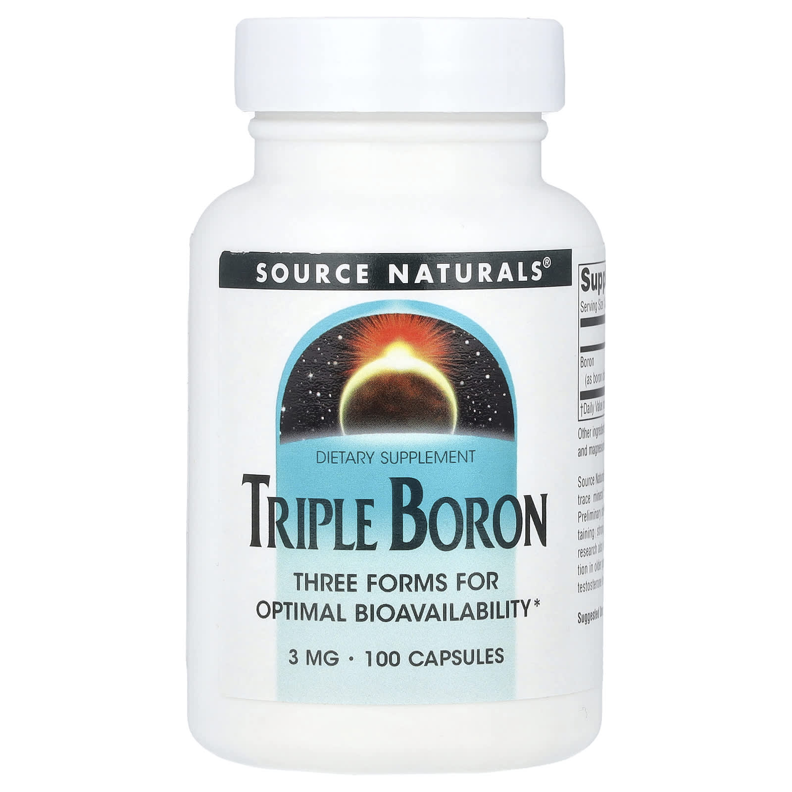 

Triple Boron, 3Mg, 100 Capsules