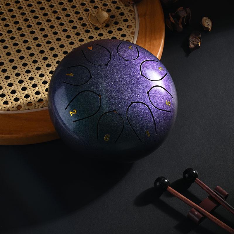 6-Inch Double-Tone Colorful Ethereal Children s Hand Drum - Beginner Percussion Instrument