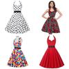 Elegante Vestito da Festa a Pois Vintage Anni '50 stile Halter di Audrey Hepburn