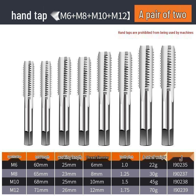 LD Multifunktionales Gewindeschneid- und Schneideisen-Set mit manuellem Windeisen