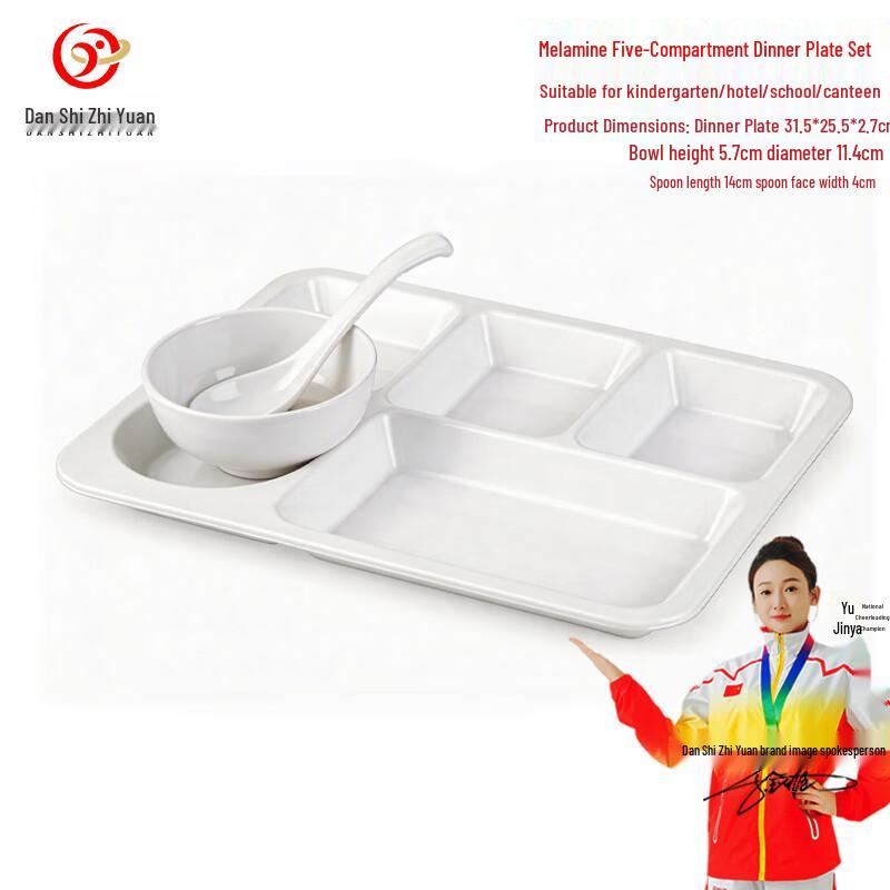 Melamine Divided Cafeteria Meal Tray