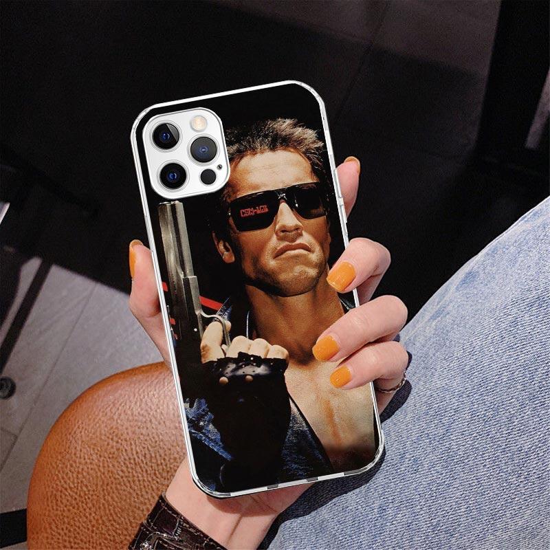 

Чохол для телефону Arnold Schwarzenegger Terminator для iPhone 17 Air 16 Pro Max 16E 15 + 14 Plus 11 12 13 Mini 7 8 SE Подарунок Обкладинка з принтом iPhone 16 Plus