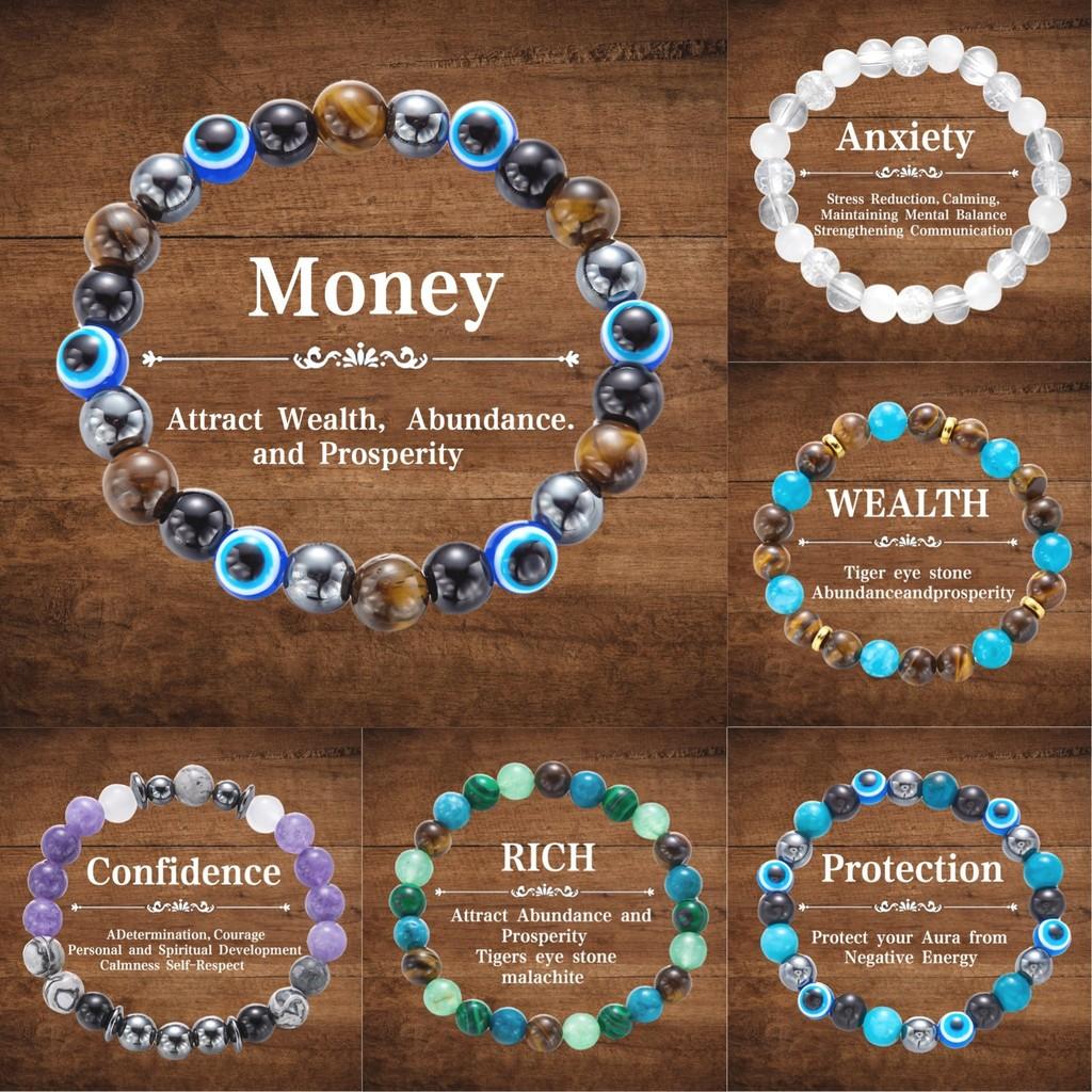 Eye Of The Devil Beaded Bracelet With Elastic Design For Fashionable Women Gift