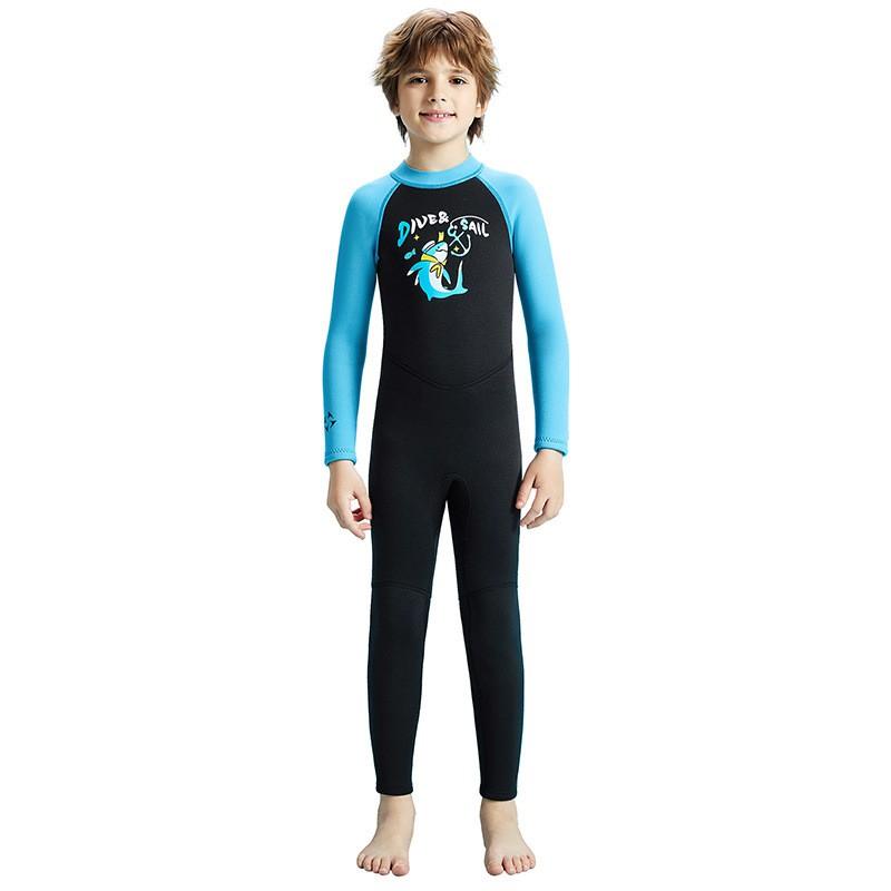 Children's Diving Suit 2.5MM Cold-proof Warm One-piece Boys Snorkeling Surfing Swimming Jellyfish