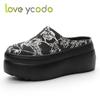 Жіноче повсякденне взуття Модне повсякденне на товстій підошві Водонепроникна платформа Зручне весна літо осінь осінь Студентська мода повсякденне взуття