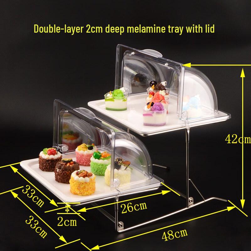 Aokewen Double-Layer Buffet Display Stand