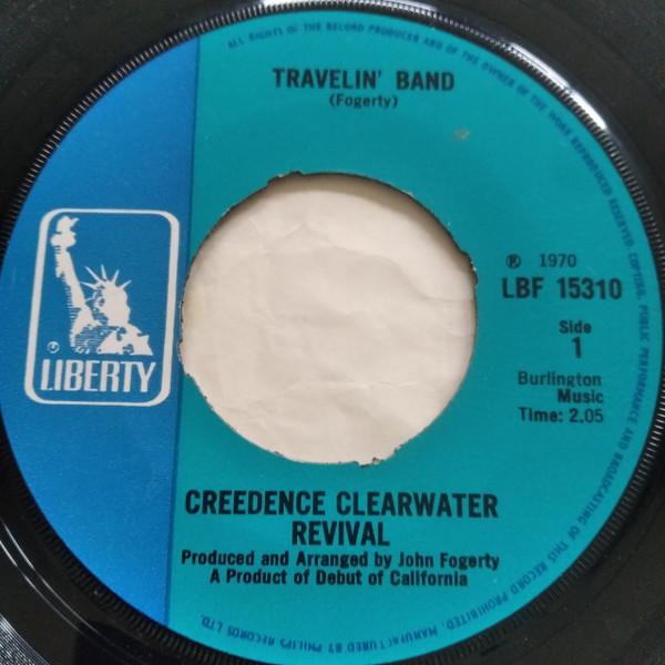 7inch Record CREEDENCE CLEARWATER REVIVAL - Travelin' Band LBF15310 Liberty 1970 UK Rock Used