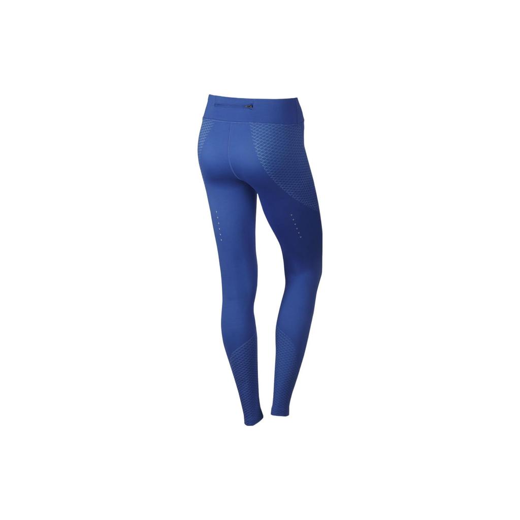 Nike Solid Color Logo Leggings Women Bottoms Blue 831129-478