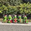 Christmas Grinch Green Hair Monster Christmas Atmosphere Gifts Ornaments Ornaments Creative Decorations Resin Crafts