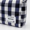 [Rootote] Rectangular Cosmetic Pouch, Laminated To-Q 1031 (01 Check Green)