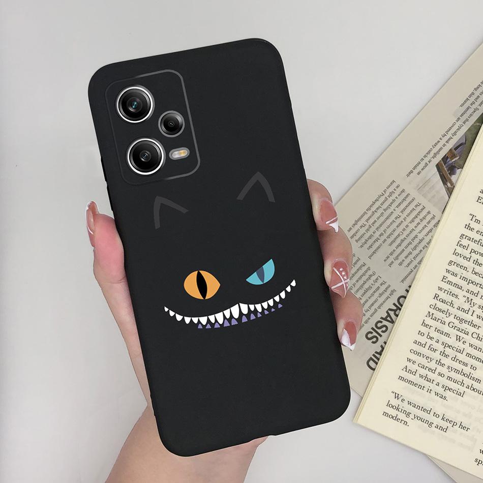 For Xiaomi Redmi Note 12 Pro+ Plus 5G Phone Case Love Heart Girl Silicone Matte Shockproof Cover For Redmi 12Pro + Funda Bumper