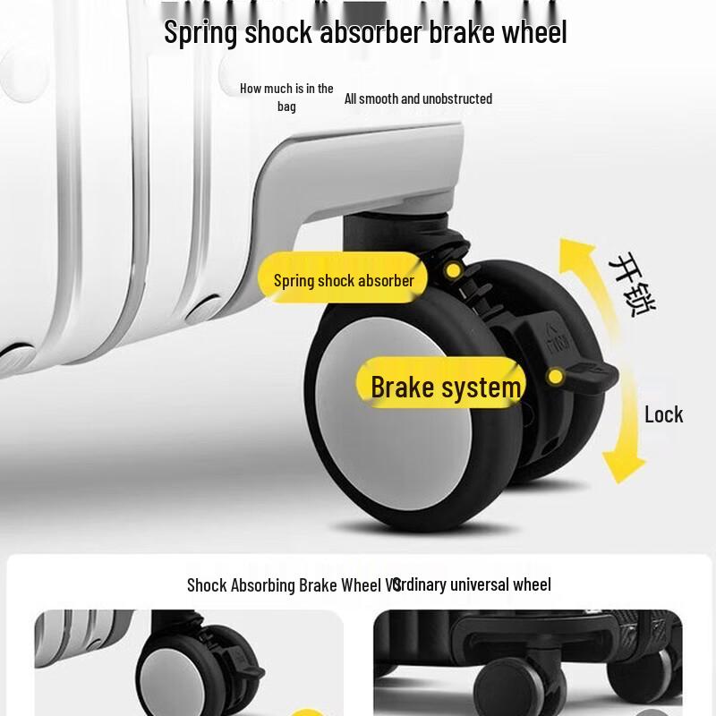 Readon All Aluminum-Magnesium Alloy Hardside Luggage