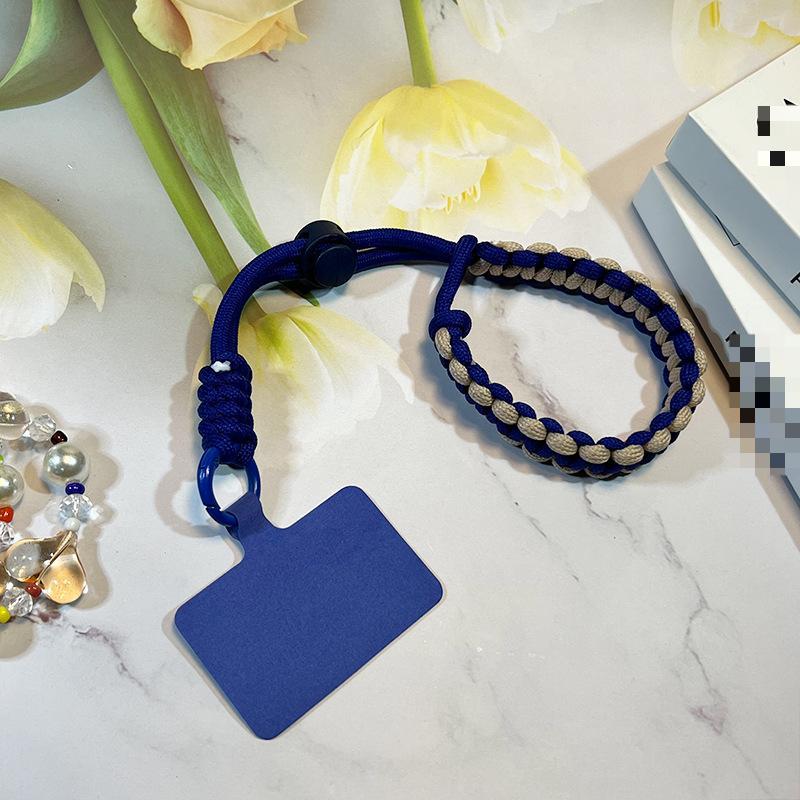 1 Pc Durable Anti-theft Fashion Wrist Phone Charm Simplicity Sport Kniited Adjustable Keychain Phone Lanyard Phone Accessories