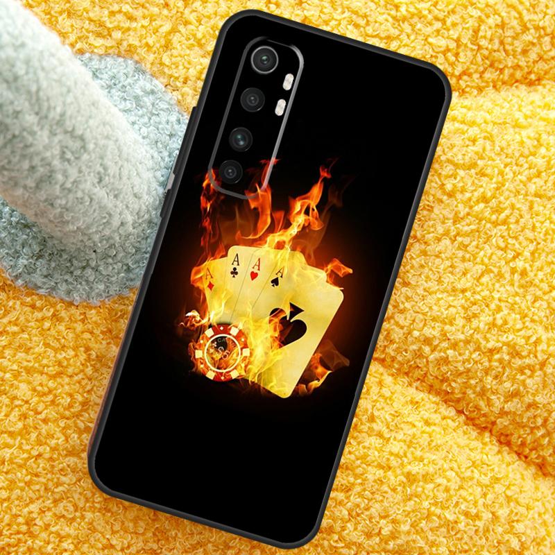 Poker Playing Card Case For POCO X3 X4 X5 F5 Pro M5s C40 F4 GT F3 Cover For Xiaomi 12T 11T Pro 12 13 Lite 12X