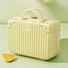 Small Suitcase, Mini Makeup Case 14-Inch Compact Case Souvenir Carry-On Storage Lockable Carry-On Cosmetic Bag