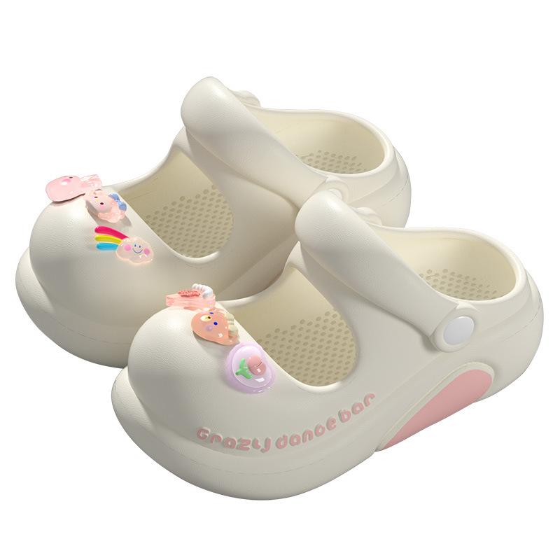 Children's Hole Shoes Girls Princess Mary Jane Non-slip Soft Sole Parent-child Girl Baby Slippers