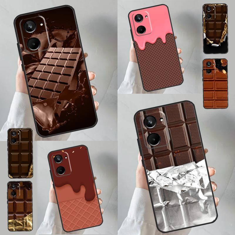 Chocolate Bar Case For Realme C51 C55 C53 C35 C33 C30 C67 C21Y C25s C15 9 10 11 12 Pro Plus GT Neo 5 Cover