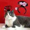Traditional Cat Headdress Chinese Style Dog Hanfu Headband Puppy Pet New Year Headband  Dog/cat