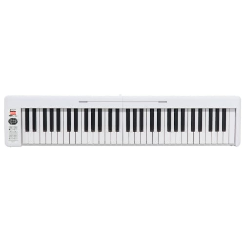 Kikutani (Kikutani) [Reliable Japanese Company] Kikutani [Foldable] Digital Piano, 61 Keys, Rechargeable, KDP-61P WHT